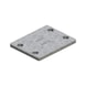 Deckplatte DIN 3015-2, Doppelte Ausführung (DP-S), W.TEC-Serie - DEPL-DIN3015-2-S-W1-(DSP)-GR7 - 1