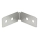 Support de montage Pour poignée encastrée en aluminium, forme L et forme C, horizontale