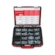 Serrated screws and serrated locking nuts assortment 860 pieces in system case 4.4.1. - 1