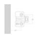 Mounting plate for furniture hinges  W1 - 2