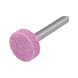 特种熔融氧化铝打磨头，粉色 - 圆盘形刚玉磨头-S6MM-D20-WL6MM - 2