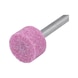 Specially fused alumina sanding tip, pink - SNDTIP-ZY4020-ABRASIVE-SHFTL6-D40-WL20 - 2