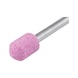 Meule sur tige en alumine fondue spéciale, rose - MEULE S.TIGE FORME K GRAIN 30 13X20 - 2