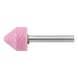 Specially fused alumina sanding tip, pink - SNDTIP-KE2020-ABRASIVE-SHFTL6-D20-WL20 - 1