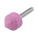 特种熔融氧化铝打磨头，粉色 - 圆锥体刚玉磨头-S6MM-D20-WL20MM - 2