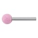 Specially fused alumina sanding tip, pink - SNDTIP-KU16-ABRASIVE-SHFTL6-D16-WL16 - 1
