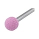 Specially fused alumina sanding tip, pink - SNDTIP-KU16-ABRASIVE-SHFTL6-D16-WL16 - 2