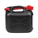 Fuel canister, 5 l With two discharge pipes for petrol and diesel - FUELCANI-BLACK-2DISCHARGEPIPES-5LTR - 1