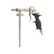Undercoating spray gun For applying gravel guard and undercoating products containing solvents