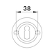 Türdrücker ZD 33 Rosettengarnitur - TD-ZD33-ROS-BB-(CR)-POL-(A2-OPTIK) - 4