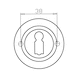 Dverové kľučky  Rozetové kovanie ZD 21 - KLUCKA DVER. ZD21 BB (CR) MATNA - 4