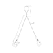 Suspension system With two hooks - 2