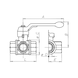 Valve DELTA 3-way valve, L bore - 2