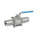 Acid-proof steel ball valve with weld unions - 1