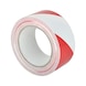 Warning marking adhesive tape - WARNTPE-SA-RED/WHITE-50MMX33M - 1