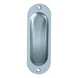 Sliding door shell-type handle oval - AY-INRT-SLIDDRFITT-ALU-OVAL-F1/SILVER - 1