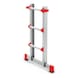 Outer ladder For professional aluminium telescopic ladders