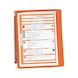 Display panel system, wall, one colour DIN A4 - DSPLYPANSYS-WALL-5PCS-ORANGE - 1