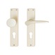 AL 110/AL 11 lever/handle set - DH-ALU-AL110/11-CH-LONGPLT-CK-R-NSILVER - 1