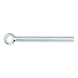 Eye bolt with full thread DIN 444, steel 8.8, zinc-plated, blue passivated (A2K), shape LB - 1