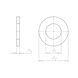Scheibe DIN 1440, Edelstahl A4 blank für Bolzen - 2