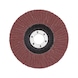 Segmented Grinding Disc for Steel Synthetic corundum - FLPDISC-NC-CLTH-SR-BR22,23-G60-D125 - 5