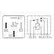 Relay with 12 V diode, fastener - 2