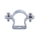 Pipe spacer clip, aluminium