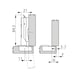 Kühlschrankscharnier TIOMOS Click-on 100 mit flachem Scharnierarm - SHAN-T-CLICKON-100-KUELSHRNK-H-BB-K3 - 2