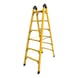 Electric runged ladder - STANDLDR-FIBREGLASS-2X6RUNGS - 1