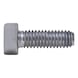 Hexalobular-type cheese head screw, low head ISO 14580, steel, strength class 8.8, zinc-nickel-plated, silver (ZNSHL) - 1