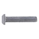Screw with flattened half round head and hexagon socket ISO 7380-1 steel FK010.9, zinc-nickel-plated silver (ZNSHL) - 1