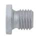 Hexagon socket screw-in nut with collar DIN 908, steel, silver zinc-flake (ZFSHL) - 1