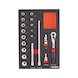 System assortment 4.4.1, socket wrench 3/8 inch 19 pieces - 1