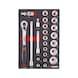 System assortment 4.4.1, socket wrench 1/2 inch 24 pieces - 1