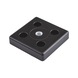 Transport and base plate - TRANPLT-ZD-DCZINC-BLCK-M12-M8-80X80MM - 1