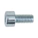 Hexagon Socket Head Cap Screw full thread ISO 4762/DIN 912, steel 8.8, zinc-plated, blue passivated (A2K), with full thread - SCR-CYL-ISO4762-8.8-(A2K)-M10X60/60 - 1
