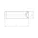 Zylinderstift ISO 2338 Edelstahl A1 (h8) - 2