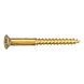 Brass screw countersunk head PZ - 1