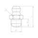 Kegelschmiernippel Form A mit Selbstformgewinde - NPL-DIN71412-A-H1-(A3F)-SW11-6KT-SFG10X1 - 2