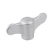 A2 stainless steel wing handle nut, blasted - 1