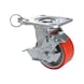 Heavy-duty 3-in-1 industrial castor - INDUSTCSTR-3IN1-D100-230KG - 1