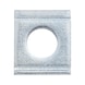 Square wedge-shaped washer DIN 434, zinc-plated steel, blue passivated (A2K), for U section - 1