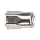 A2 stainless steel, countersunk head, partial hex. - 1