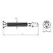 Wing-type drilling screw, countersunk milling head with AW drive SCT7 - 2
