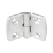 Die-cast aluminium hinge, not detachable - 1