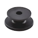 Round button For expanders and tarpaulin cables up to a rope thickness of 8 mm - KNOB-ROUND-PLA-BLACK-D20MM - 6