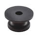 Round button For expanders and tarpaulin cables up to a rope thickness of 8 mm - KNOB-ROUND-PLA-BLACK-D30MM - 6