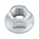 Hexagonal nut with flange and clamping piece (all-metal) - 1