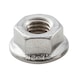 Hexagon nut with flange EN 1661, A2-70 stainless steel, plain - 1